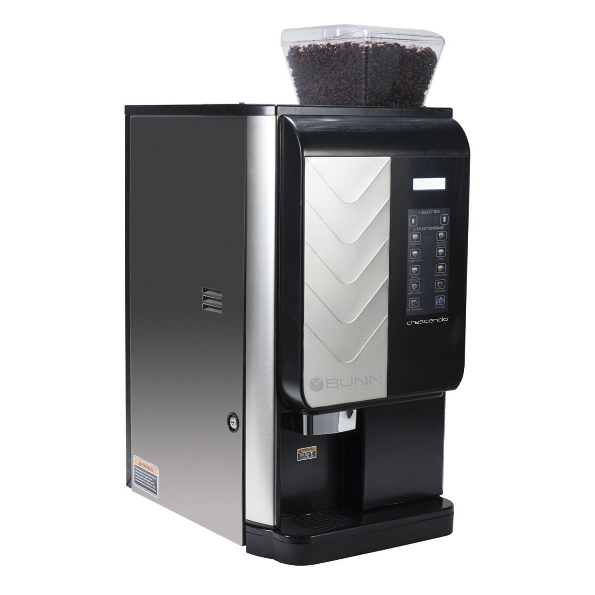 Bunn Crescendo Single Serve Coffee Maker, Stainless/Black