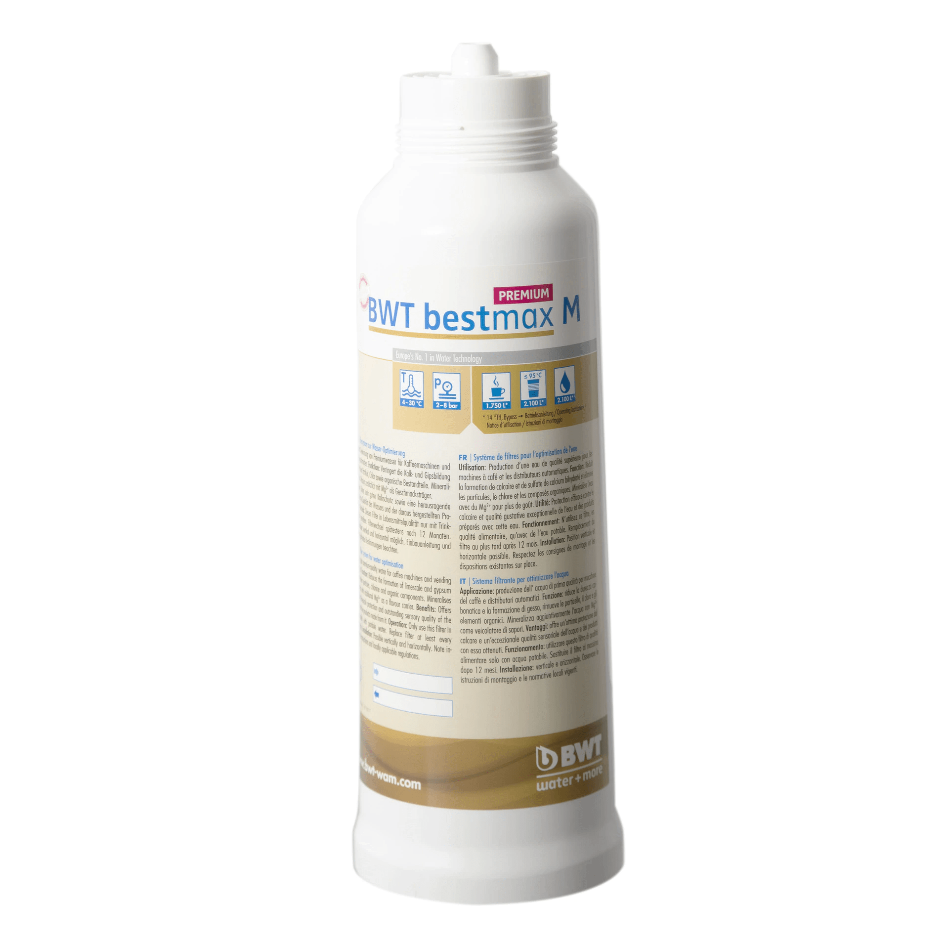 Image of BWT Bestmax Premium Filter Cartridge - Limescale & Gypsum Protection + Magnesium - Voltage Coffee Supply™