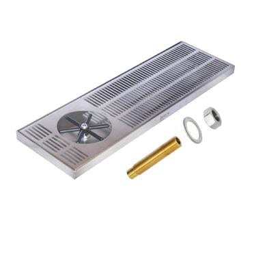 Krome Surface Mount Pitcher Rinser with Drain & Stainless Steel Disc Upgrade - Multiple Sizes