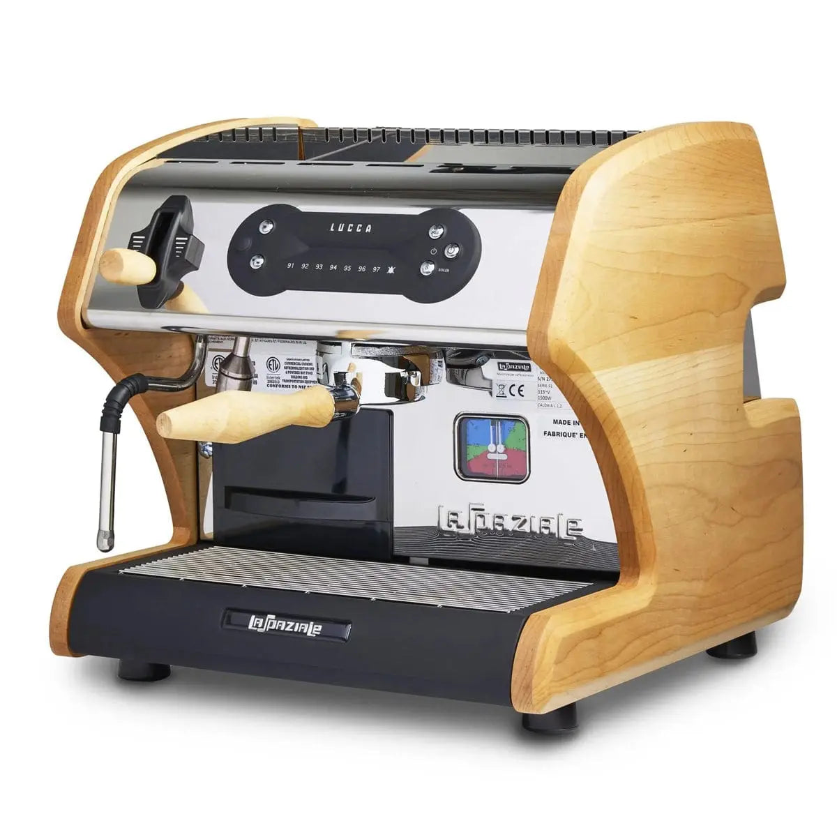 Lucca A53 Mini V2 Tank Home Espresso Machine - Maple
