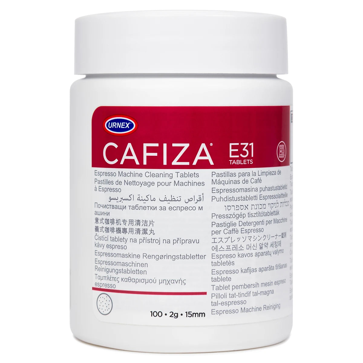 Urnex Cafiza Espresso Machine Cleaning Tablets E31 (100 Count)