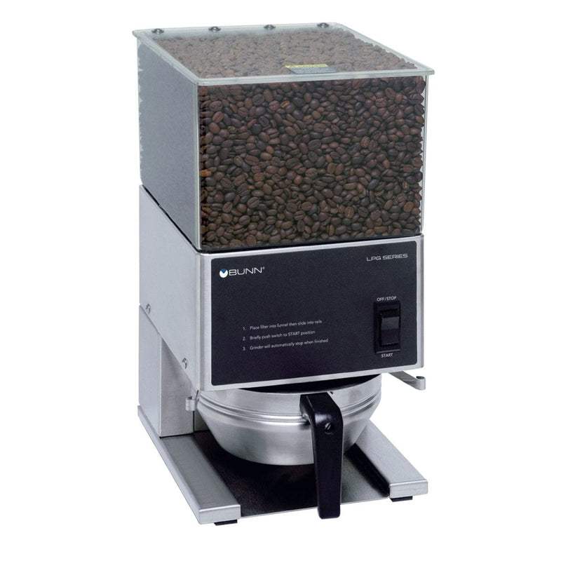 Bunn LPG Low Profile Portion Control Coffee Grinder - Single Hopper 20580.0001