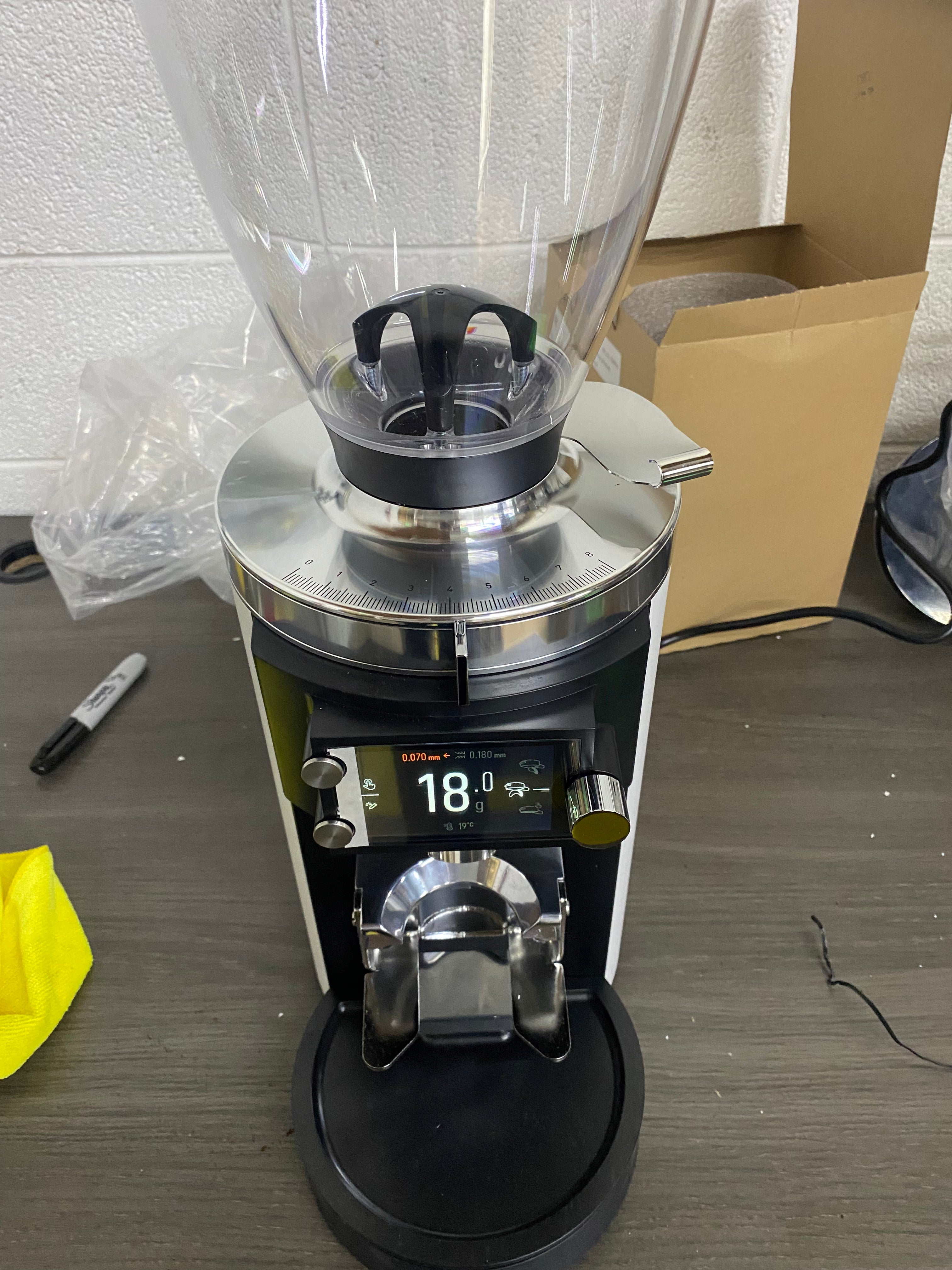 OPEN BOX Mahlkonig E65S GbW (No Sync) - White - S# 841009