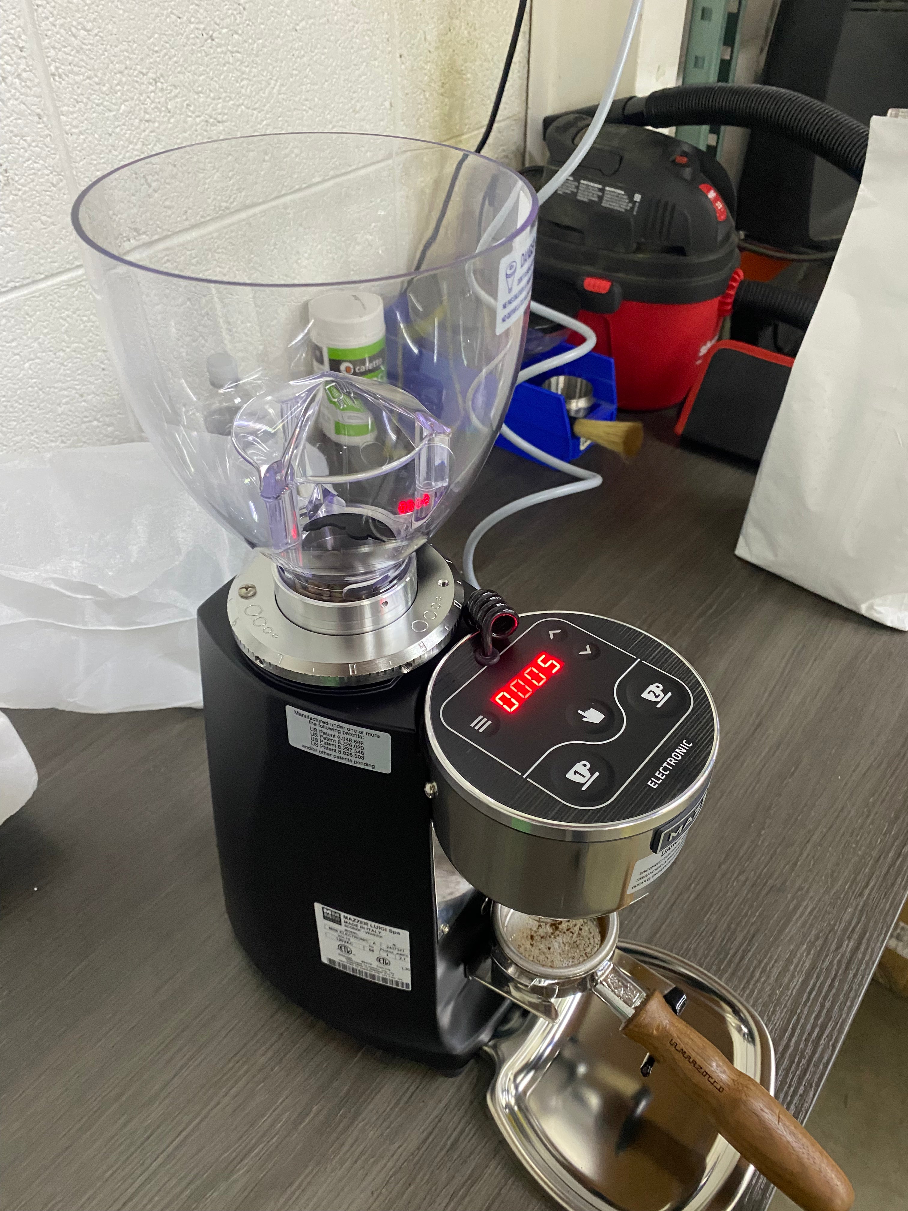 OPEN BOX Mazzer Mini Electronic Grinder Type A - Black - S#2437321