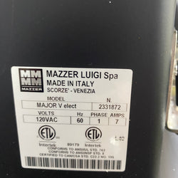 OPEN BOX Mazzer Major V Electronic Commercial Espresso Grinder - Black - S#2331872
