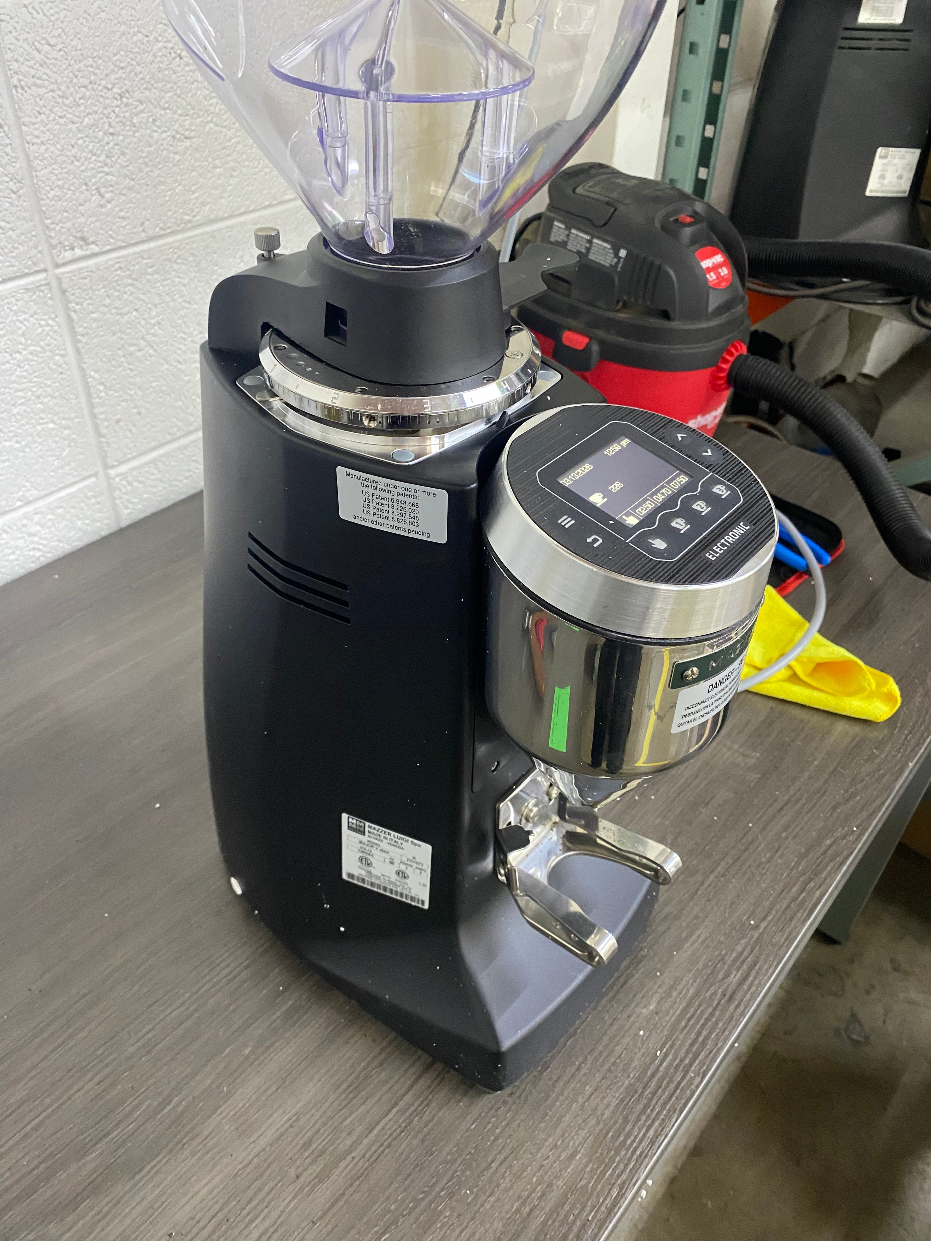 OPEN BOX Mazzer Major V Electronic Commercial Espresso Grinder - Black - S#2331872