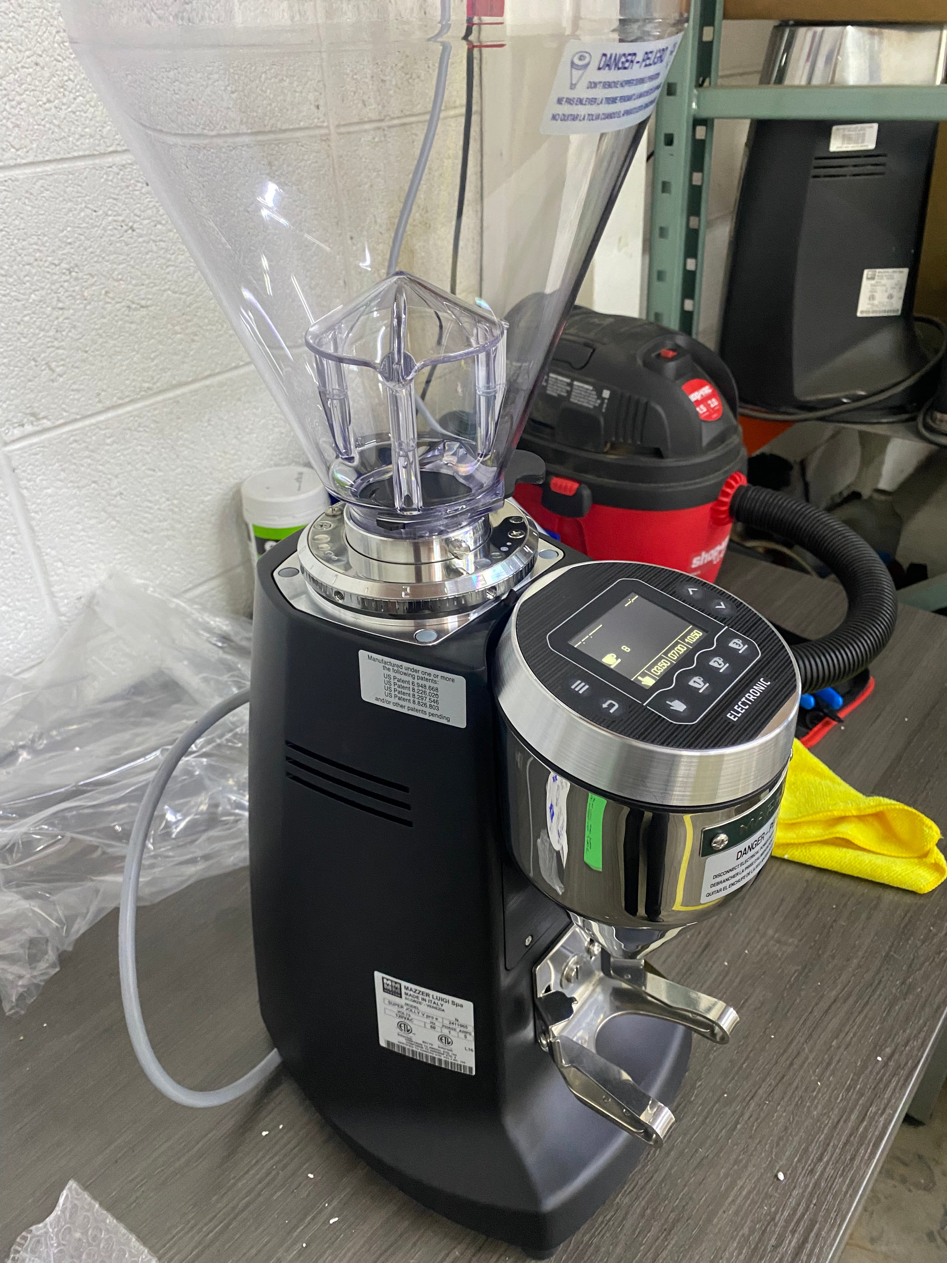 OPEN BOX Mazzer Super Jolly V Pro Electronic Espresso Grinder - Black - S#2411965