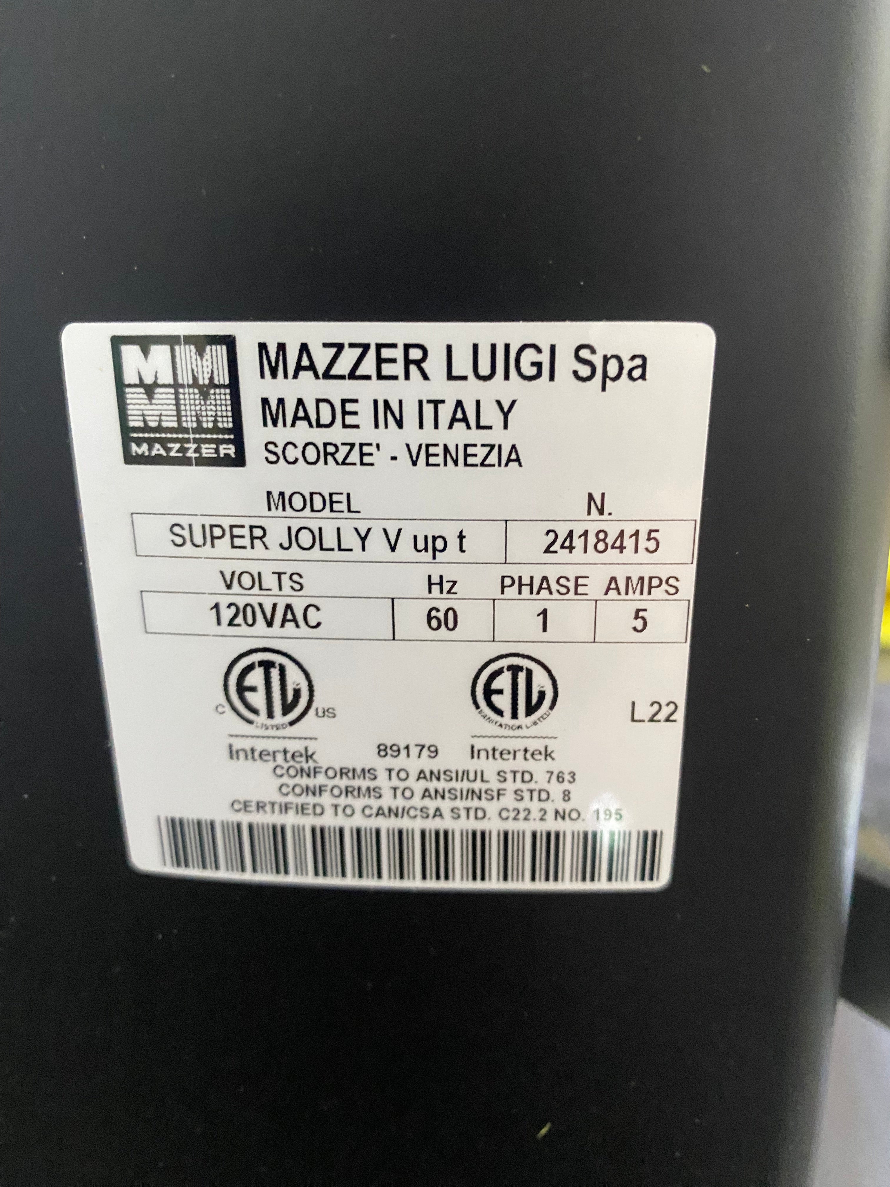 OPEN BOX Mazzer Super Jolly V Up Timer - Black - S# 2418415