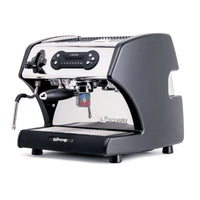 LUCCA A53 Direct Plumb Espresso Machine Black (Standard) With New Lever Steam Tap