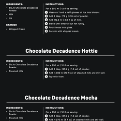 SloJo Chocolate Decadence Flavored Powder Mix - 1 kg Packet