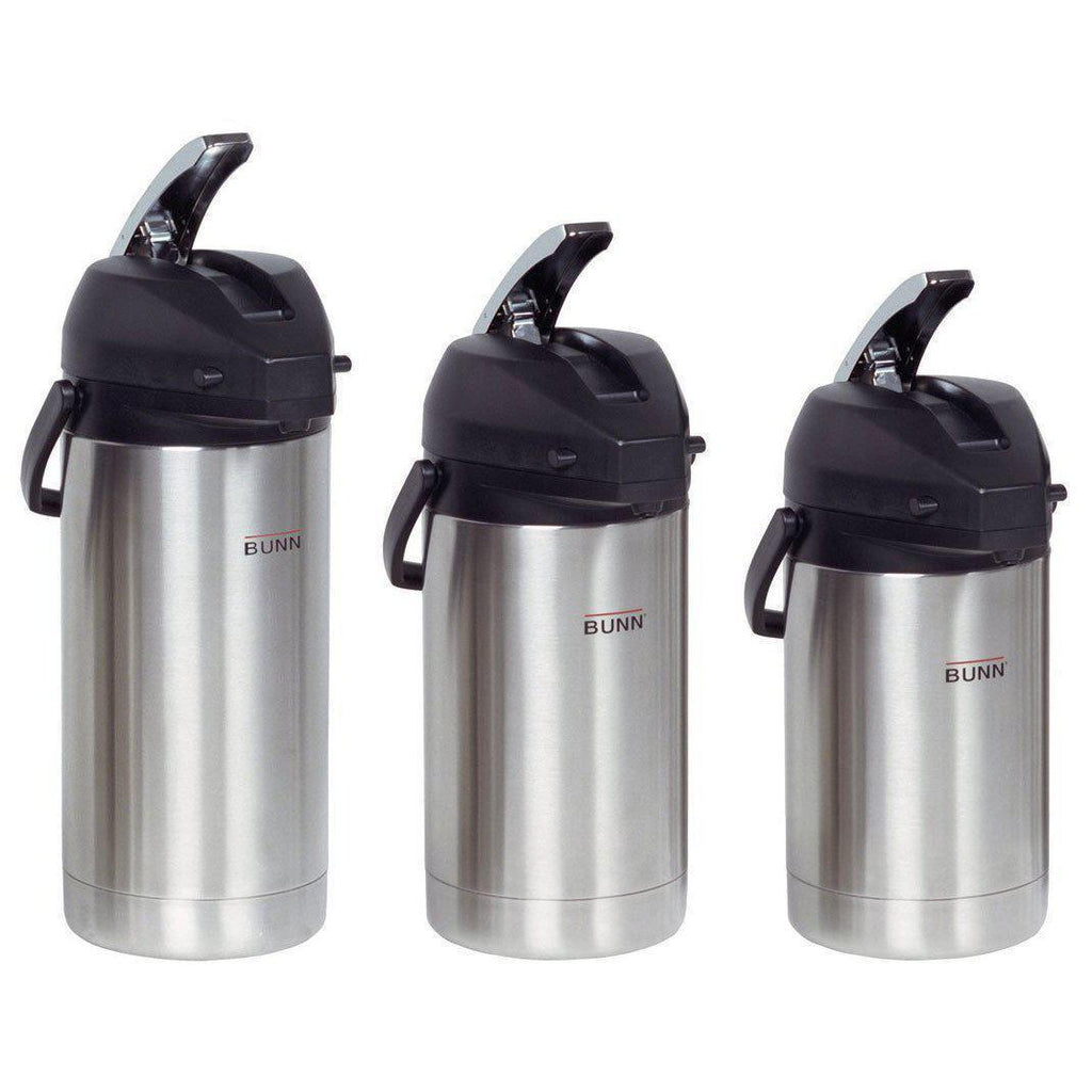 Image of Bunn Lever Action Stainless Steel Lined Airpot 2.5L, 3.0L, 3.8L - Voltage Coffee Supply™