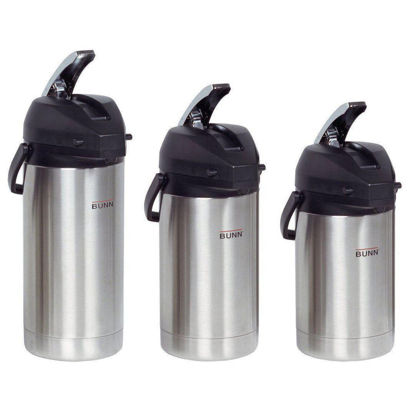 Bunn Bunn Lever Action Stainless Steel Lined Airpot 2.5L, 3.0L, 3.8L Airpots & Airpot Racks/Stands