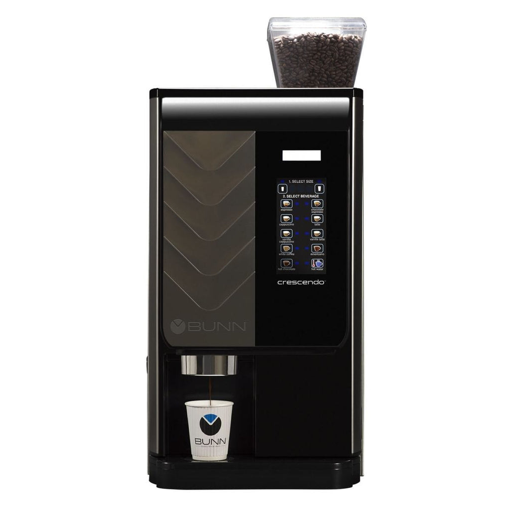 Image of Bunn Crescendo Bean to Cup Touchscreen Espresso Machine (Powdered Milk) - Voltage Coffee Supply™