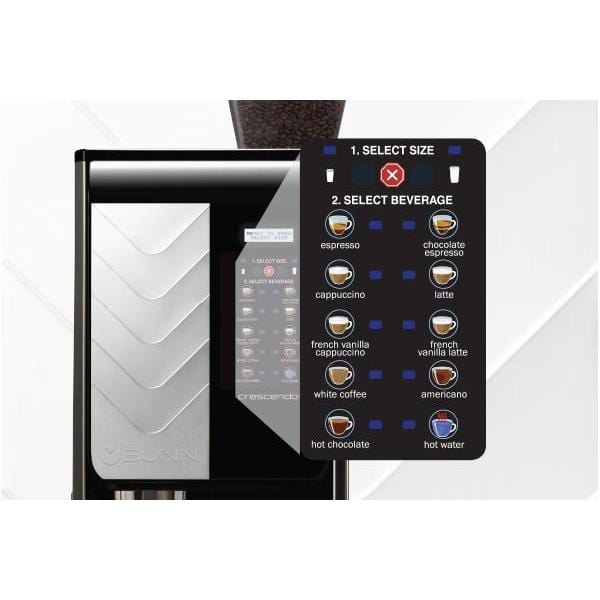 Bunn Bunn Crescendo Bean to Cup Touchscreen Espresso Machine (Powdered Milk) Bean-to-Cup Machines