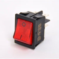 CP Red Bipolar Switch with Indicator Lamp Button 250v 16a Caps / Knobs / Switches