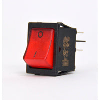 CP Red Bipolar Switch with Indicator Lamp Button 250v 16a Caps / Knobs / Switches