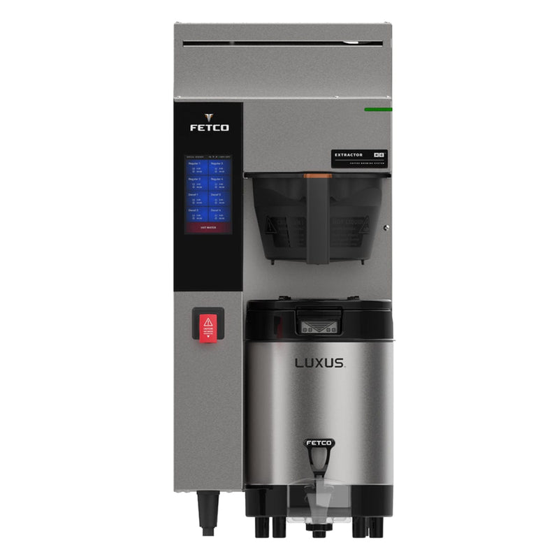 Fetco E2231US-1X117-PA011: CBS-2231 NG Single 1.0G Station Coffee Brewer - Plastic Baskets - DUAL VOLTAGE