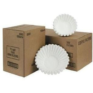 Image of Fetco F005 18.5 x 7.5 in. Half-Batch Paper Coffee Filters 500 Count - Voltage Coffee Supply™
