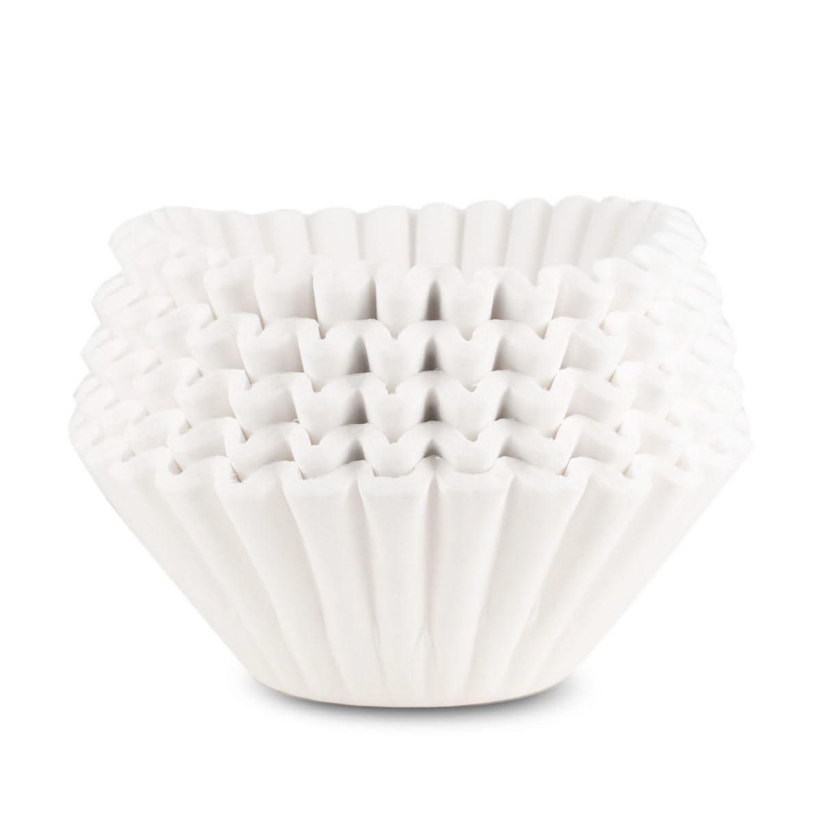 Image of Fetco F005 18.5 x 7.5 in. Half-Batch Paper Coffee Filters 500 Count - Voltage Coffee Supply™