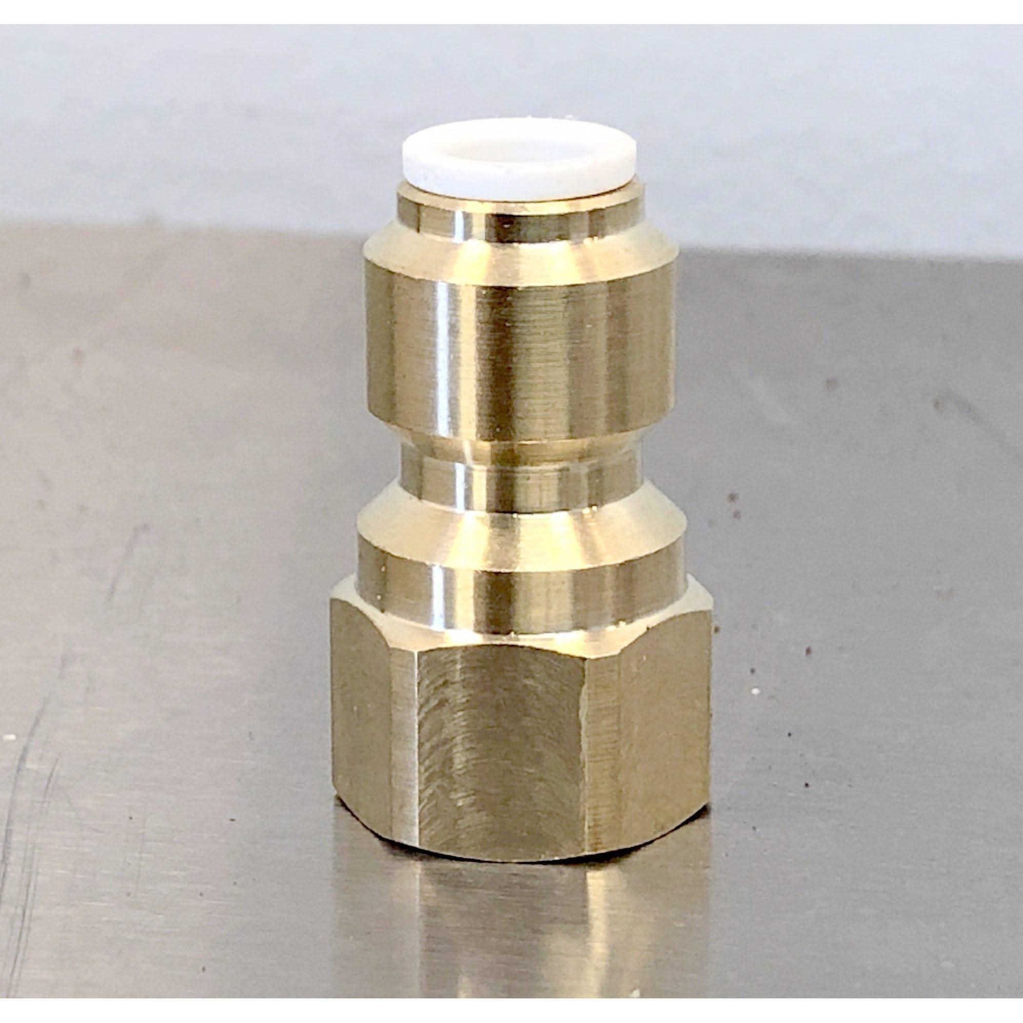 HHD John Guest Female Flare Brass Adapter 1/4" Tube x 1/4" MI4508F4S Fittings & Adapters