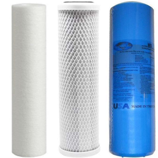 HHD PREMIUM Triple Water Filter Kit Replacement Cartridges Water Filtration Systems FOR TFKE