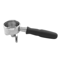 Image of La Marzocco Double Spouted Portafilter Fixed Spout Wood Maple Walnut Stainless - Voltage Coffee Supply™