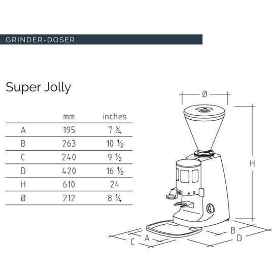 Mazzer Mazzer Super Jolly Espresso Grinder Doser Timer Espresso Grinders