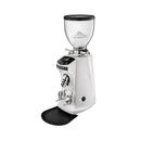 Mazzer Mini espresso grinder, white, grind by time, 110V, 600g hopper