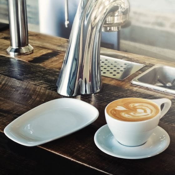 notNeutral notNeutral Lino Large Latte Cup & Saucer - One Dozen Cups & Mugs