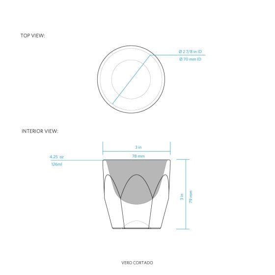 notNeutral notNeutral Vero 4.25oz Cortado Glass - One Dozen Cups & Mugs