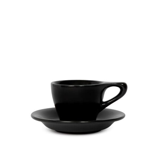 notNeutral notNeutral Lino Espresso Cup & Saucer - One Dozen Cups & Mugs Black