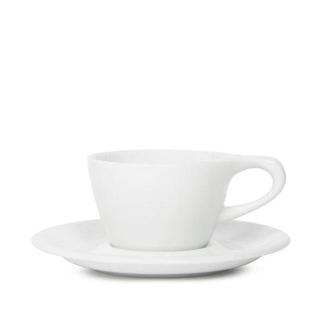 notNeutral notNeutral Lino Single Cappuccino Cup & Saucer - One Dozen Cups & Mugs White