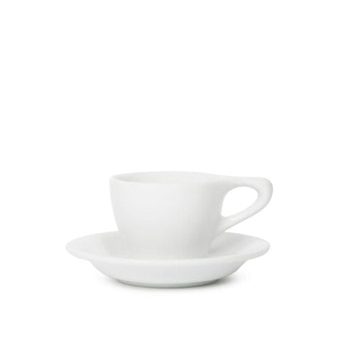 notNeutral LINO Porcelain Cup & Saucer Large Latte 12 oz (White, 1)