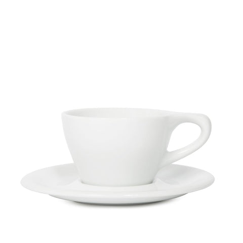 notNeutral notNeutral Lino Double Cappuccino Cup & Saucer - One Dozen Cups & Mugs White