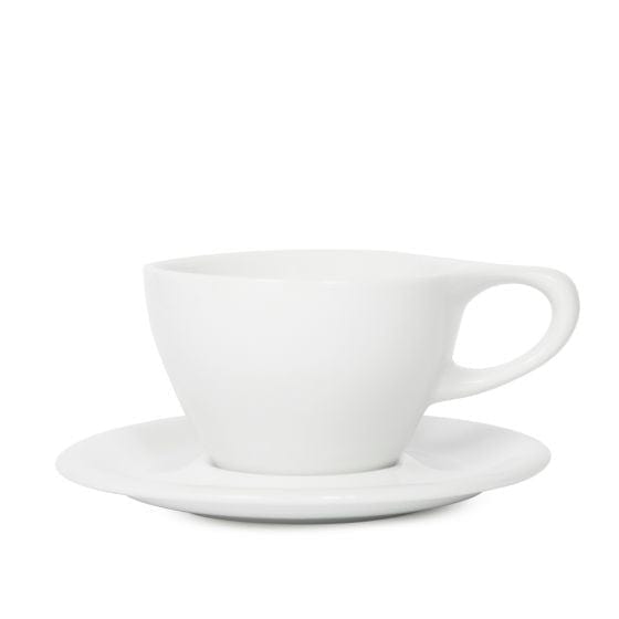 notNeutral notNeutral Lino Small Latte Cup & Saucer - One Dozen Cups & Mugs White
