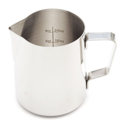 Milk Frothing Pitcher, 12 Oz Milk Frother Steamer Cup Stainless Steel  Espresso Cup