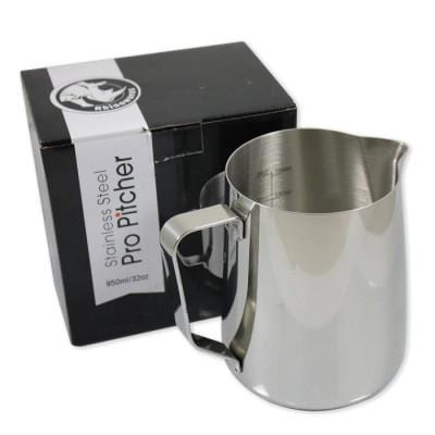 Rhino Coffee Gear 32oz. Rhino Professional Milk Frothing Steam Pitcher 32 oz. Milk Pitchers