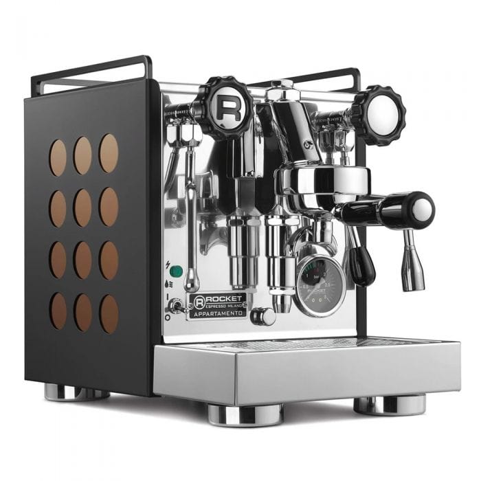 Rocket Rocket Appartamento Nera Espresso Machine - Black Powder Coat (Reservoir only) Espresso Machines Copper