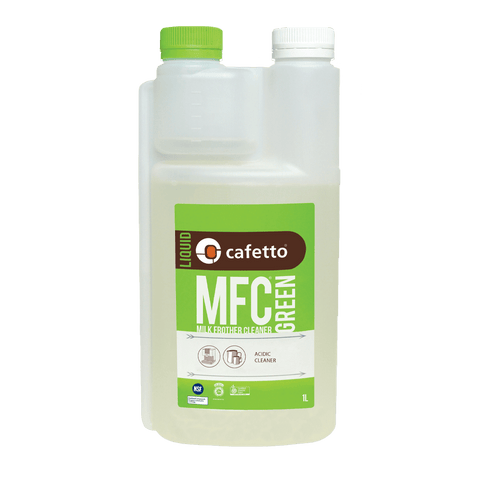 Image of Cafetto MFC Green Milk Frother Cleaner 1 Liter / 34oz Bottle - Voltage Coffee Supply™