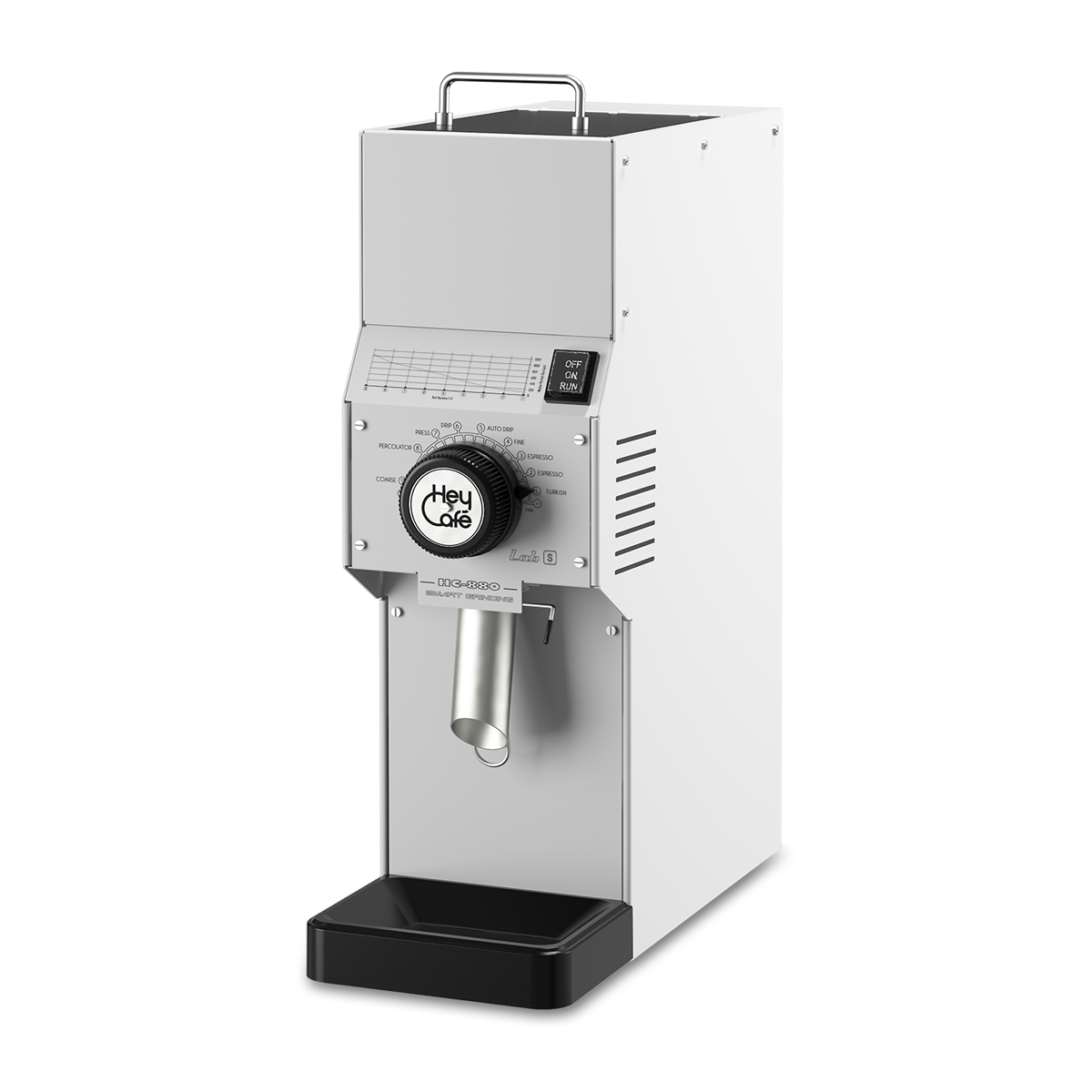 Image of HeyCafe HC-880 LAB S Short Bulk Grinder - Voltage Coffee Supply™