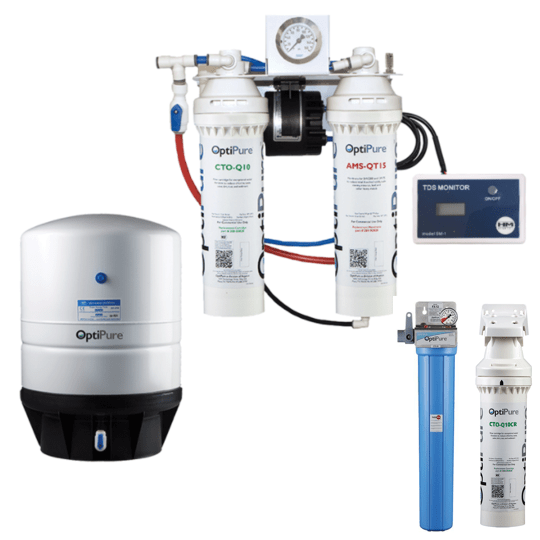 Image of OptiPure Reverse Osmosis, Carbon & Post Filter Water Treatment Package - Voltage Coffee Supply™