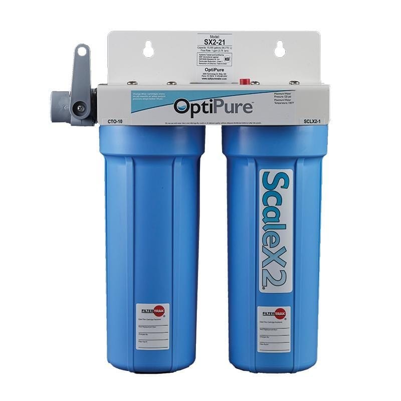 Image of OptiPure SX2-21 Dual 10" ScaleX2® Water Filter System - Voltage Coffee Supply™